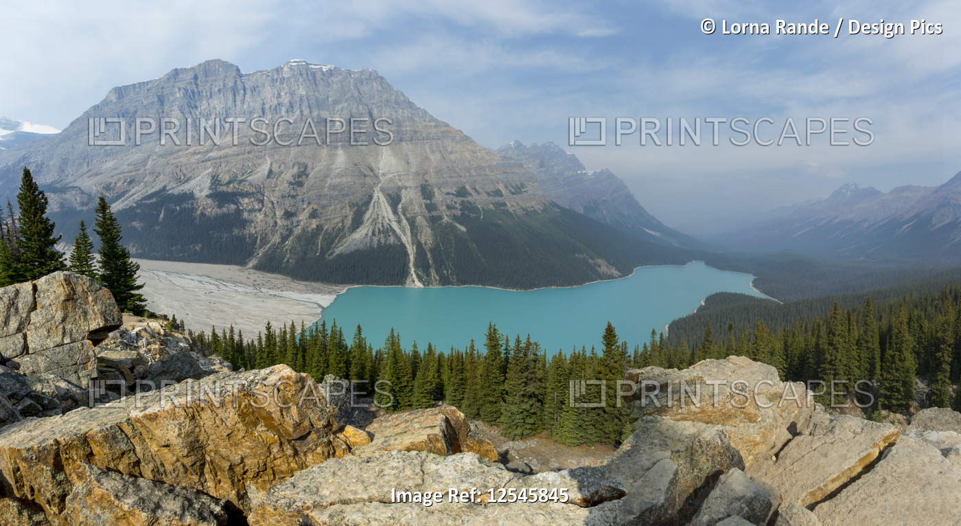 Peyto Lake and the Canadian Rockies, Banff National Park; Alberta, Canada