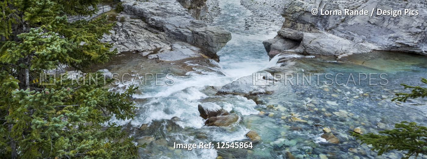 Elbow River and Falls; Kananaskis, Alberta, Canada