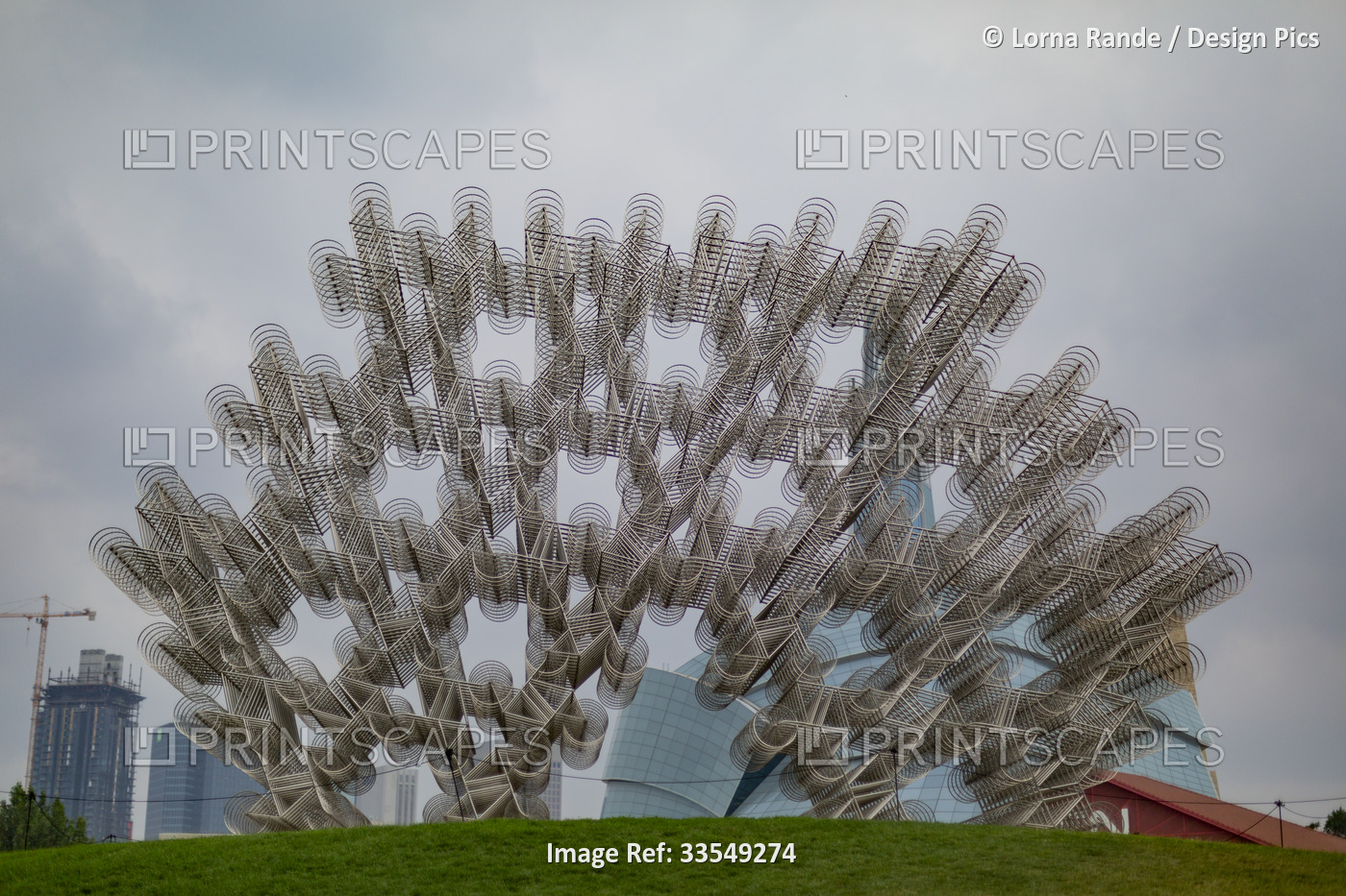 Ai Weiwei's Forever Bicycles, a sculpture at The Forks in Winnipeg; Winnipeg, ...